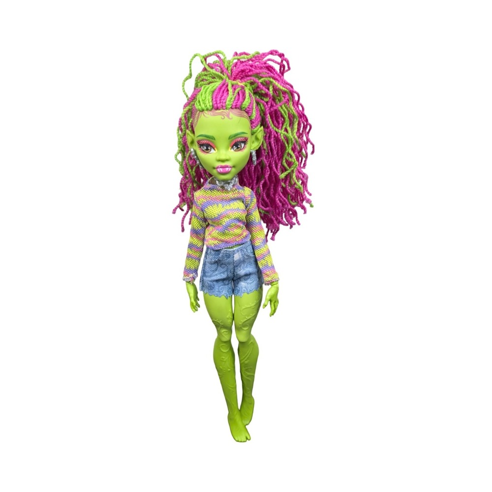 Monster High Venus McFlytrap G3 Doll HRP81 Pink Green Yarn Hair Nude Feet